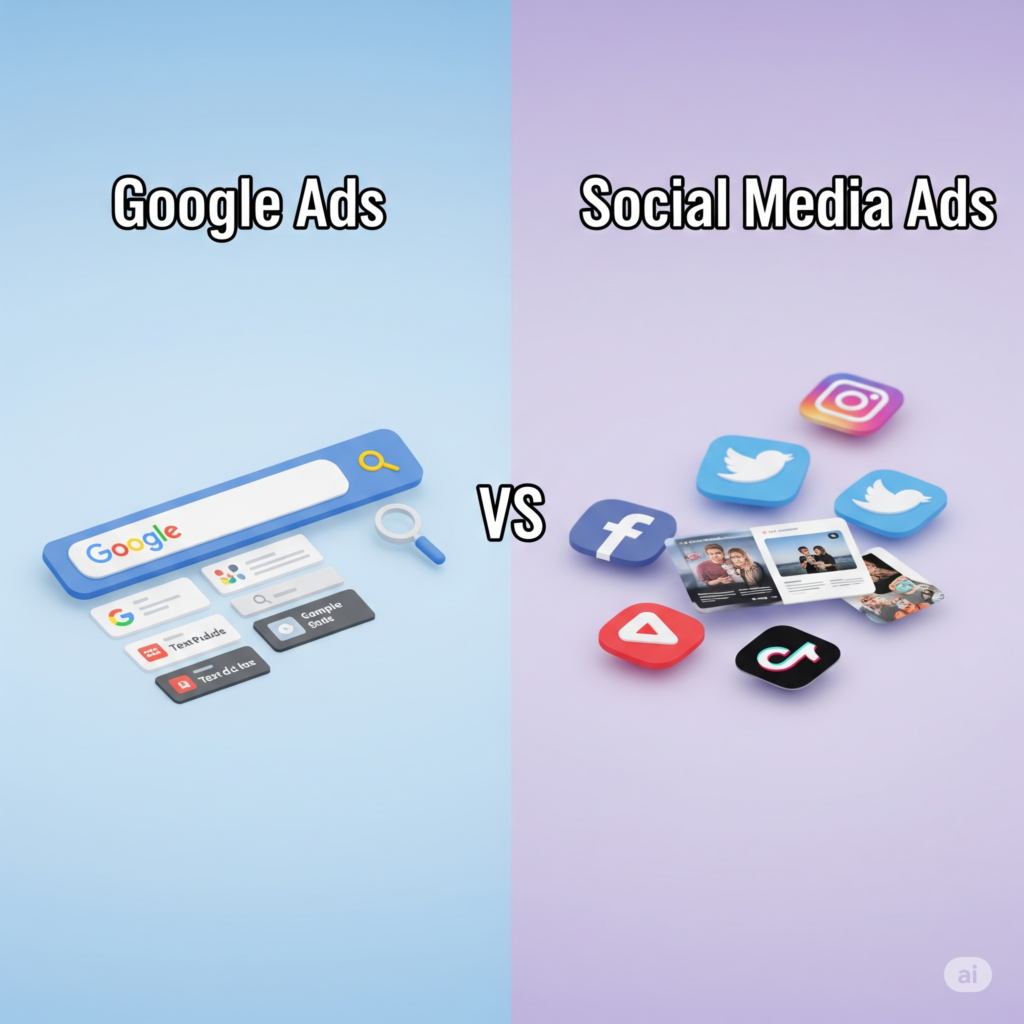 Google Ads Vs Social Media Ads